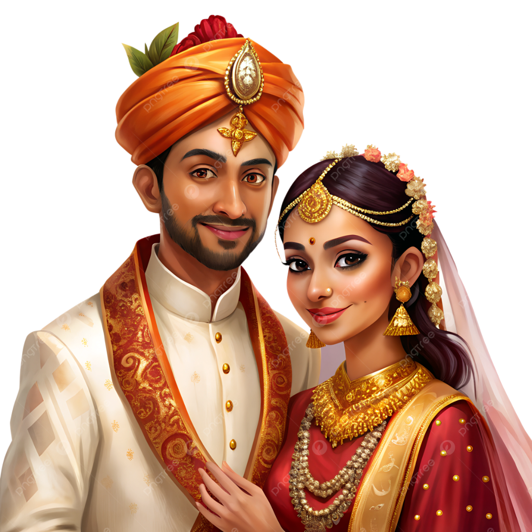 pngtree-indian-wedding-couple-in-traditional-attire-clipart-illustration-png-image_16790445 pngtree-indian-wedding-couple-in-traditional-attire-clipart-illustration-png-image_16790445